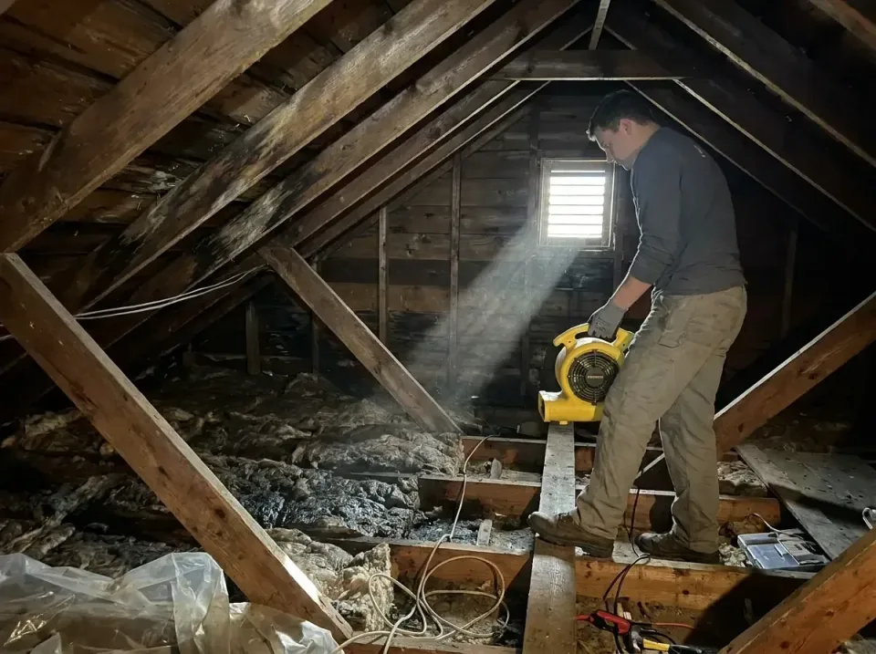 attic-water-damage-drying-proc-007 — frequently asked questions, Emergency Water Extraction & 24/7 Flood Response in Martha…